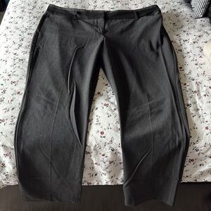 Express Editor Gray Dress Pants Straight Cut